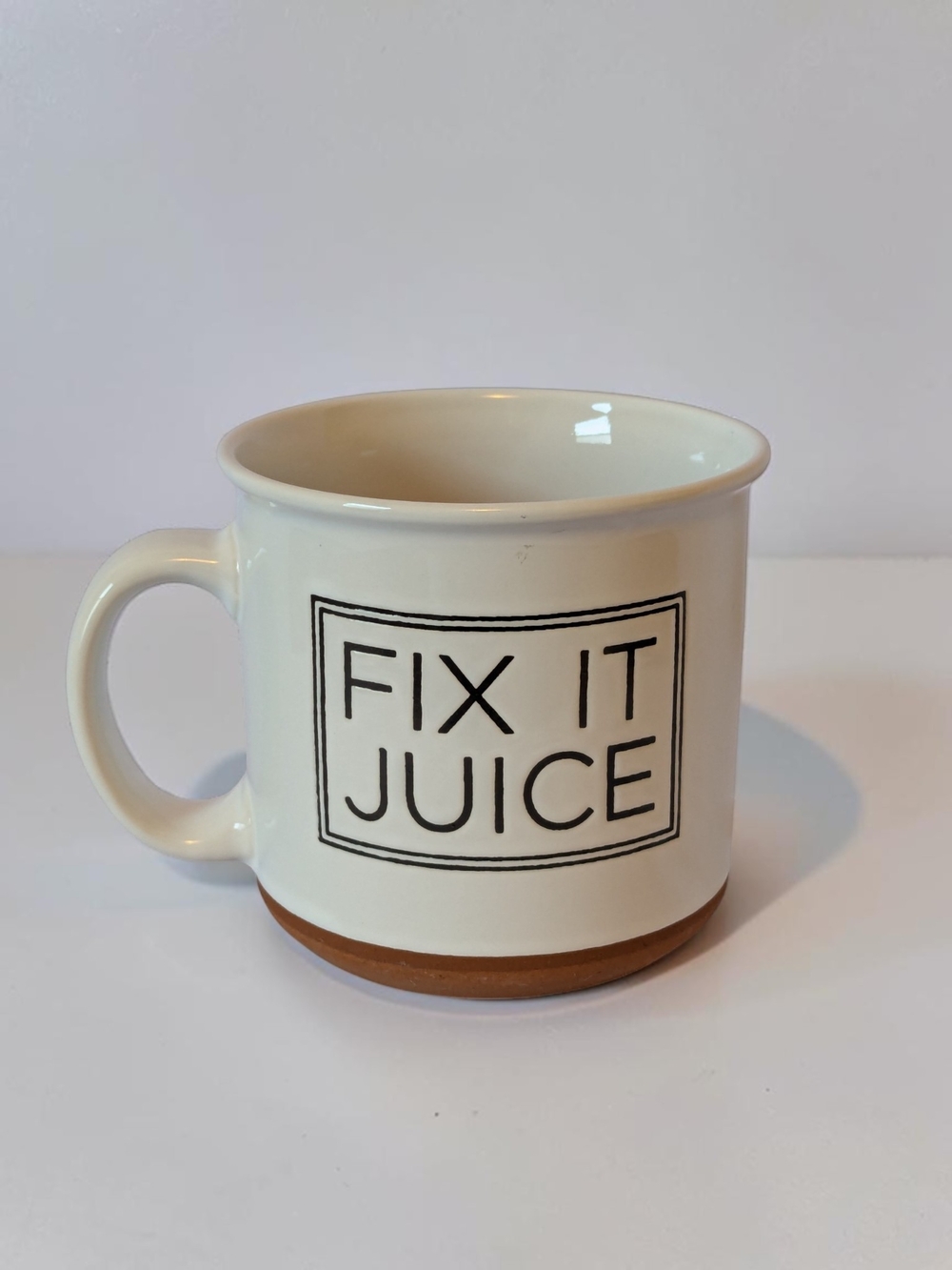Market Finds MRKT "Fix It Juice" Ceramic Coffee Mug